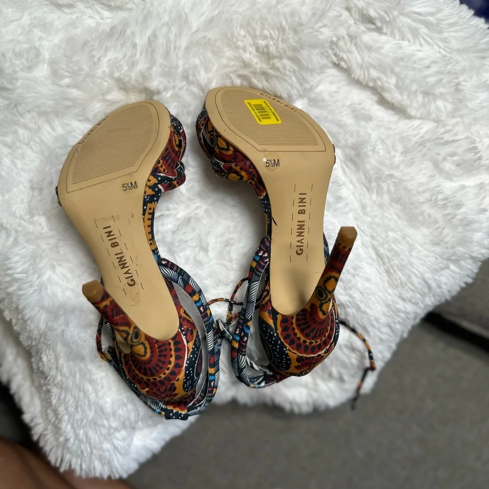 Gianni Bini Abbrie cloth Multicolor Women’s Size 5 - Picture 5 of 5